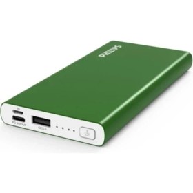 Resim Philips DLP6733 10.000mAh 18W Powerbank Yeşil 
