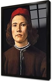 Resim Portre Çerçeveli Cam Tablo 20x30 cm CB22534 