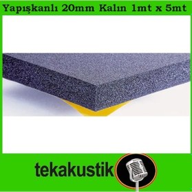 Resim 20Mm Flexi Yanmaz Oto Ses Yalıtım Süngeri Yapışkanlı 