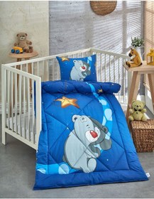 Resim Komfort Home Ranforce Bebek Yorgan Seti Pamuk / V10 