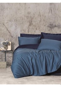 Resim Çift Kişilik Smart Bambu Saten Nev Takımı Petrol - Mapı-425792 Renkli 