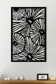 Resim Nart Daisy World Metal Tablo - Ev Ofis Dekorasyon - Ofis Aksesuarları - Metal Duvar Dekorasyonu (Siyah, 1.5mm 44x69cm) 