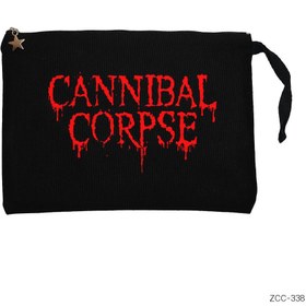 Resim Cannibal Corpse Siyah Clutch Astarlı Cüzdan / El Çantası - Siyah 