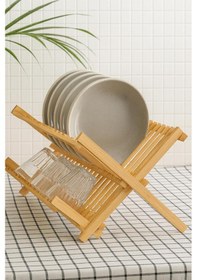 Resim Bambu Tezgah Organizeri, Bambu Bulaşıklık Bambu 