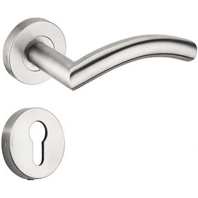 Resim 1 Adet Kapı Kolu Seti, Kapı Kolu Paslanmaz Çelik Kapı Kolu, Kapı Kolu, Rozetli İç Kapı Kolu/yy Yjd 