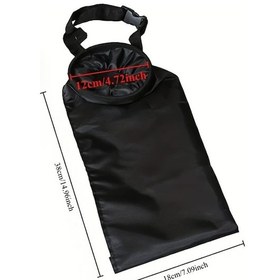 Resim Xuweiwei Siyah Evrensel Başlıklı Çöp Torbası Kancalı Dayanıklı Araç İçi Atık Organizörü 