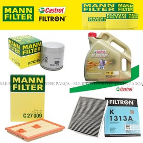 Resim Skoda Rapid 1.2 Tsı Ve 1.4 Tsı Mann Filtre Bakım Seti 2015-2017 