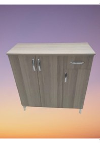 Resim Ayakkabılık Çok Amaç Model Parlak Cordoba Hard Suntalem Demonte 5raf 1çekmece El Yapım Cordoba 