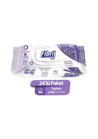 Resim Fibril Care Lavanta Kokulu Islak Mendil 24X90 Lı Paket 2160 Yaprak 