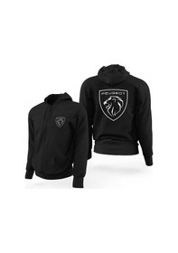 Resim Peugeot Logo Siyah Fermuarlı Limited Edition Kapşonlu Sweatshirt Siyah 