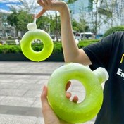 Resim 1 adet Yaratıcı 500ml/16.91oz Donut Şekilli Su Bardağı, Taşınabilir Sızdırmaz Süt Çay Şişesi, Okul, Aile, Açık Hava Sporları için Uygun 
