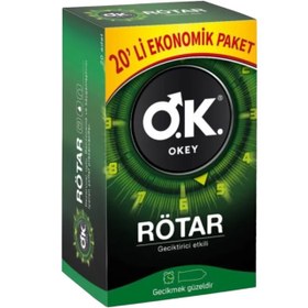 Resim Okey Rötar Max Prezervatif 20 Adet 