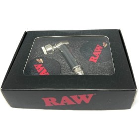 Resim RAW 2 Parça Sigara Pipe+Grinder Smoking Set 