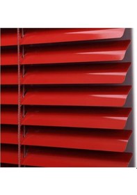 Resim Kırmızı 25 Mm Metal Jaluzi Kırmızı 
