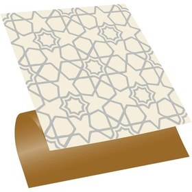 Resim Tink Kendinden Yapışkanlı Gümüş Selçuklu Desenli Pvc Karo 30x30 Cm 