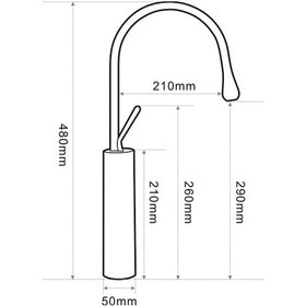 Resim F-815 Siyah Lavabo Bataryası Siyah 