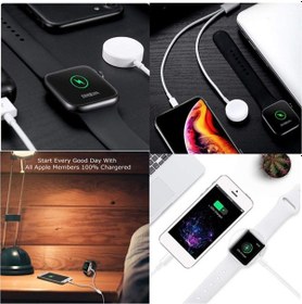 Resim Ally 2In1 Iwatch 1-2-3-4 Wireless Şarj- Apple Uyumlu iPhone Usb Şarj Kablosu (371596448)-Beyaz 