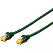 Resim DIGITUS DK-1644-A-005/G 50CM S/FTP CAT6A PAT H KABLO YEŞİL Halog 