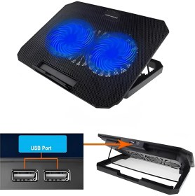 Resim Nuveden Ieg Laptop Soğutucu Stand Çift Fanlı 17 Inç Uyumlu Ayarlanabilir Notebook Altlığı Glyaln 