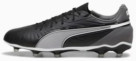 Resim Puma King Match FG/AG | Siyah Beyaz Gri 