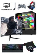 Resim IZOLY NextGen A-X i5-13400F 32GB 1TB M.2 NVMe RTX 3070 8GB 27" 200HZ 240mm Oyuncu Masaüstü Bilgisayarı 
