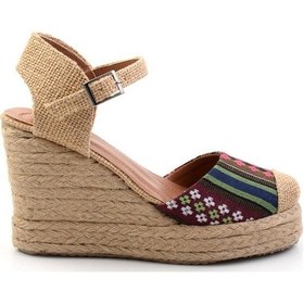 Resim Kilim Desenli Kadın Espadril K01874414604 Kilim Desenli 