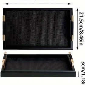 Resim Willowhaven Siyah Cmyd Studio Mücevher Tepsisi - Zarif Ahşap Mücevher Anahtarlık Dekoratif Aksesuar 