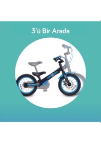 Resim Smartrike Xtend 3'ü 1 Arada Büyüyen Çocuk Bisikleti, 3-7 Yaş İçin Dengeden Pedala Eğitim Bisikleti Mavi 