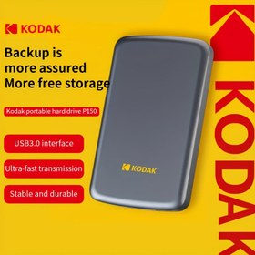 Resim Kodak Taşınabilir Yüksek Hızlı Harici Disk Sürücü, 500GB/1TB, NTFS Önceden Biçimlendirilmiş, USB Bağlantısı, Dayanıklı ve Kompakt, Dizüstü Bilgisayar, Akıllı Telefon, PC, Tabletler, PS4, TV için 