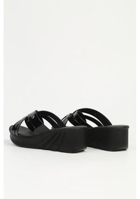 Resim Pierre Cardin Siyah Rugan Kadın Topuklu Terlik Pc-7486 Siyah 