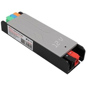Resim Powermaster Pm-26838 12volt 5amper 60watt Slim Metal Kasa Adaptör Voltaj Göstergeli 148x43x27mm 