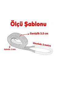 Resim NZB Sapan Polyester Spanzet 1 Ton 2 Metre Mor Sağlam Yük Kaldırma Taşıma İndirme Halat 
