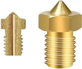 Resim 0.4mm x 1.75mm M6 Prinç Nozzle 3D Yazıcı Printer 1.75mm Filament Uyum MK8 CR-10 CR-10S Ender 3 Ultimaker Reprap Makerbot Prusa I3 Anycubic V6/V5 