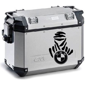 Resim Bmw Desenli Motosiklet Çanta Sticker Etiket Modeli 