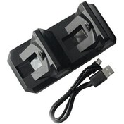 Resim Siyah-hızlı Şarj Cihazı Ps4 Denetleyicisi Gamepad Playstation 4 İçin Controle Çift Saplı Şarj Cihazları Dock Çift Usb Şarj İstasyonu Standı 