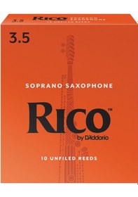 Resim D'addario Rıa1035 Rico Orange Box Soprano Saksafon Kamışı No: 3.5 İleri Seviye/eğitim - 10'lu Paket Güçlü Hava Desteği Gerektiren Kararlı Ses Yapısı 
