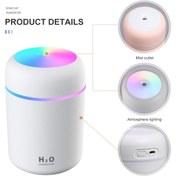 Resim Mukko Home Nemlendirici ışıklı USB Mini Araba Hava Temizleme Cihazı Ev Küçük Nemlendirici 
