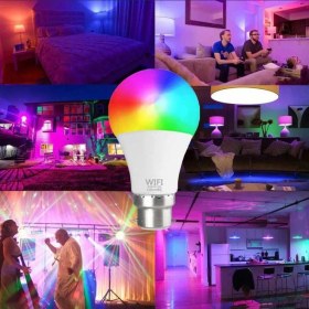 Resim 2 Adet Kumandalı, 20 Farklı Işık Renkli, Çakar Modlu Akıllı LED Ampul, Çok Kaliteli Rgb E-27 Ampul 