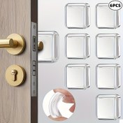 Resim 3/6/12 Adet Güçlü Çarpışma Önleyici Kapı Durdurucu Pedler - Delmeye İhtiyaç Şeffaf Kendinden Yapışkanlı Duvar Koruyıcılar, Buzdolabı, Şifonyer ve Ev/Ofis kapiler işinize özel Darbe Emiciliğe Sahip Lastik Tamponlar, 3m Saatlik Süper Tutkal Bandı ile Tekrar kullanılabilir. Minimalist tasarımda yenilmez koruma sahipleri. Apartman ya da ofise uygun 