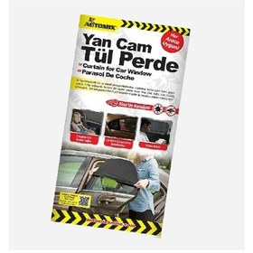 Resim Automix 44817 Yan Cam Tül Perde 