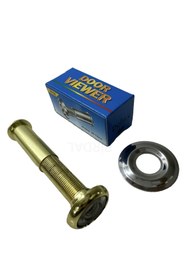 Resim fiba teknik Altın sarısı Kapı Dürbünü 50 * 75 Ölçüde. Delik Çapı 1.5 Cm Olan Kapılar Için Uygun. 