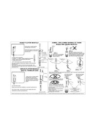 Resim Visam Jumbo 602-001 Basmalı Rezervuar İç Takım Roket Flotörlü Beyaz 