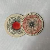 Resim 8 Adet Basit ve Şık Kahve Bardak Altlığı, Ahşap Bardak Altlığı, Tatil Aile Toplantıları İçin Gerekli, Barlar, Şirketler, Evler, Çeşitli Yerler İçin Uygun 9.98cm*9.98cm 