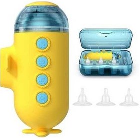 Resim Novahub Moveevo Şirin Otomatik Bebek Burun Aspiratörü - 3 Seviye Emiş, Geri Akış Önleyici, Ipx6 Su Geçirmez 