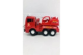 Resim Pilli Işıklı Sirenli Oyuncak Itfaiye Arabası Vinç Hareketli 1410-21 