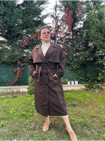 Resim MJORA Oversize Astarlı Büyük Beden Trençkot 