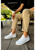 Resim Ch979 Santoni Crt Spor Erkek Ayakkabı Beyaz Beyaz 