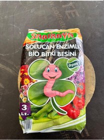 Resim Solucan Enzimli Bio Bitki Besinli Toprak 3 Litre 