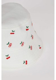 Resim DeFacto Kız Çocuk Desenli Pamuklu Bucket Şapka D8414A825SMWT1 