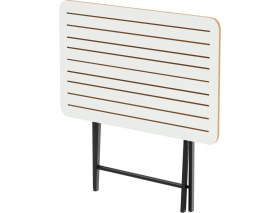 Resim Eportatif Katlanır 4 Kişilik Bahçe Masası Bistro Masa 55X90 Beyaz 1425 